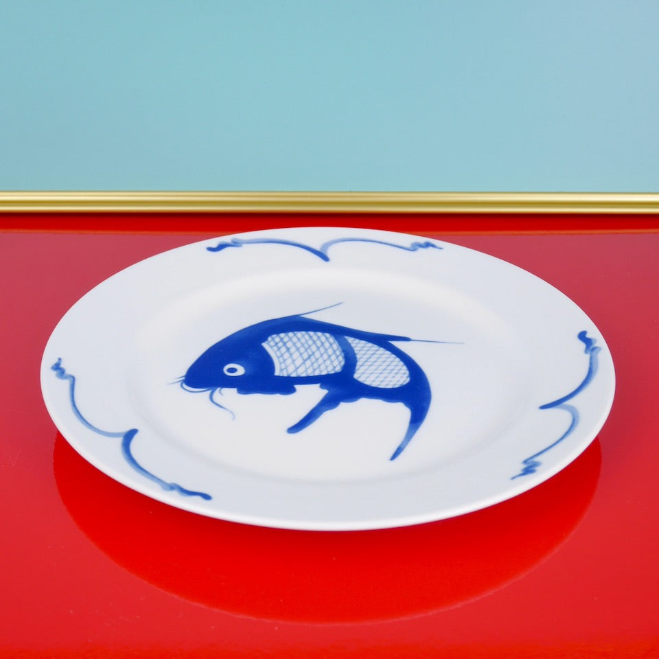 Fish Side Plate - Blue Bowl