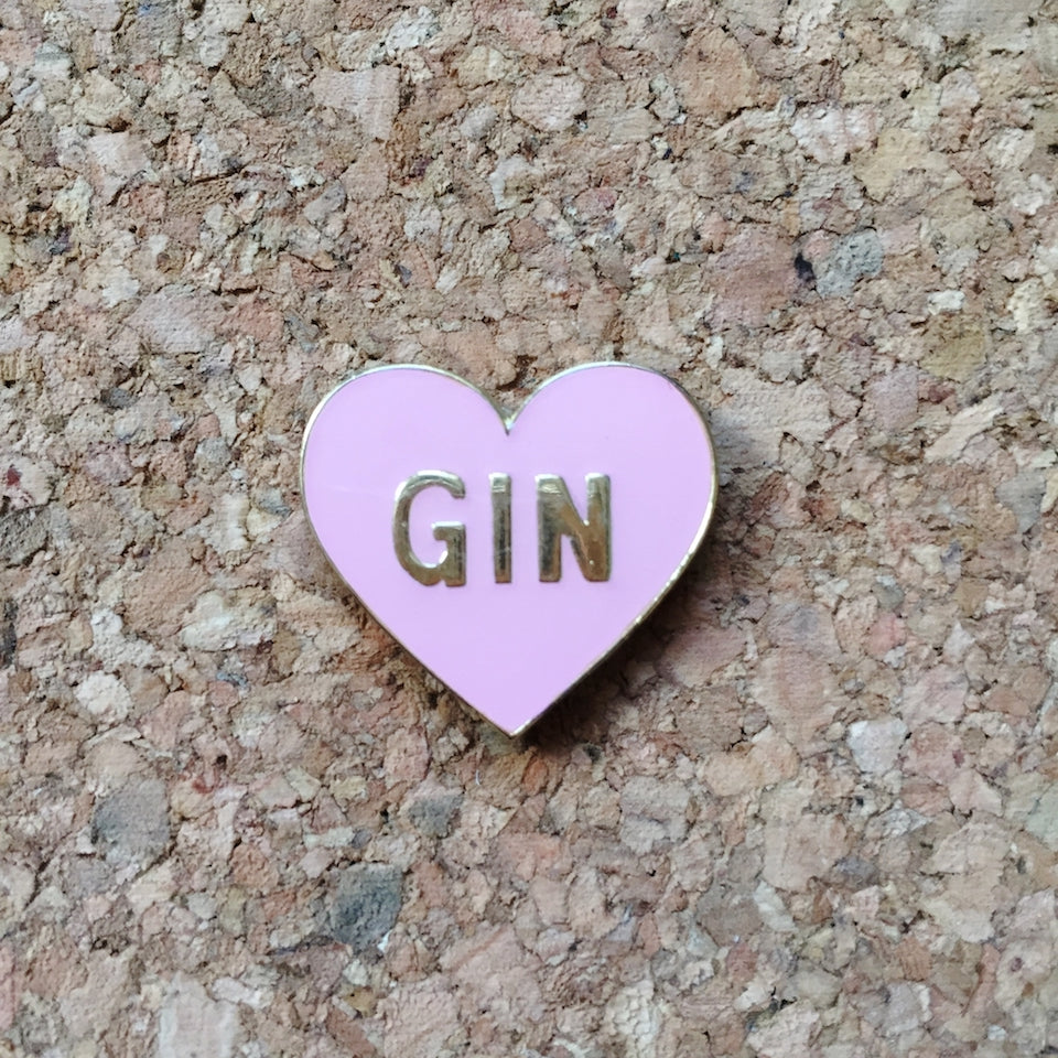 Gin Heart Pin - Blue Bowl