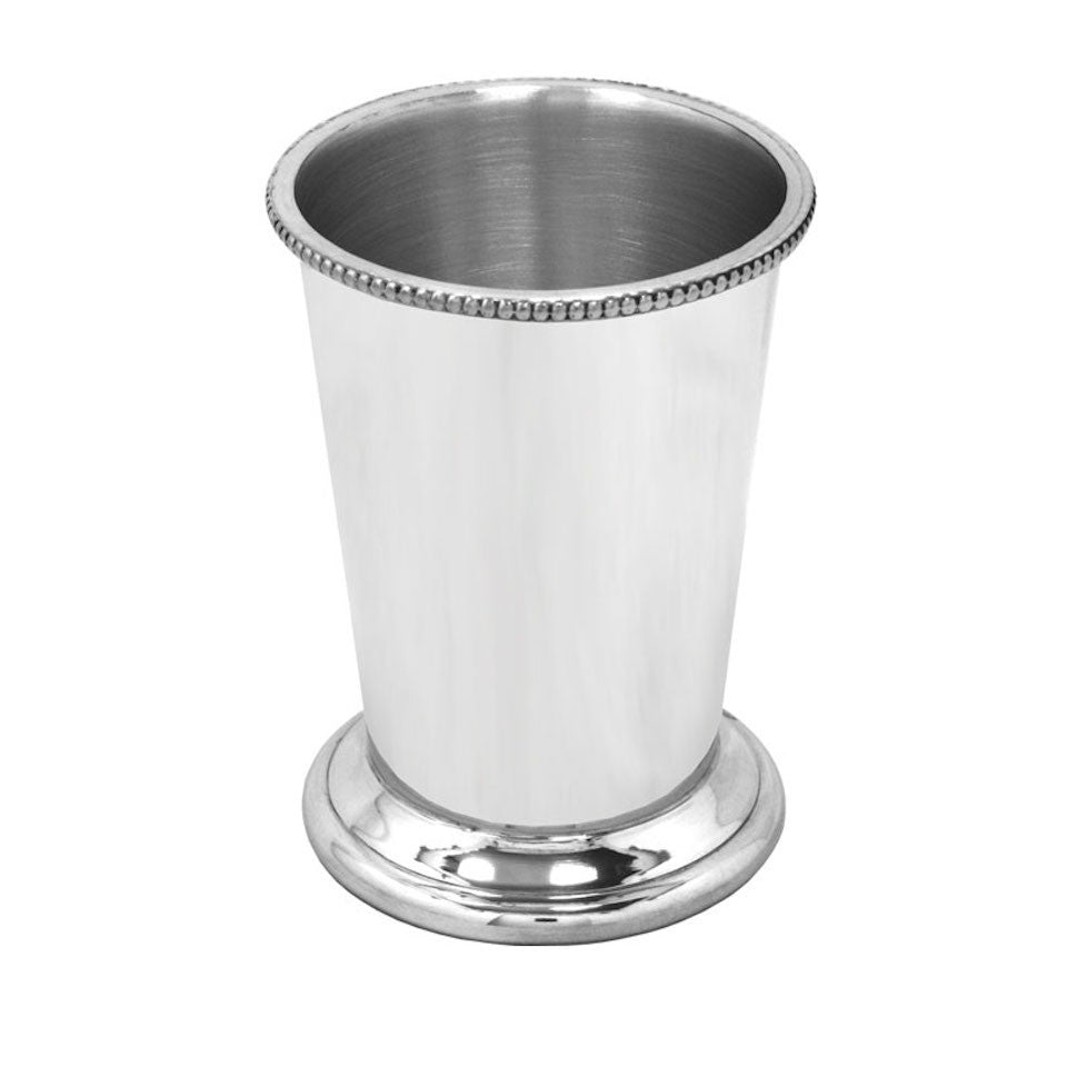 Pewter Julep Cup - Blue Bowl