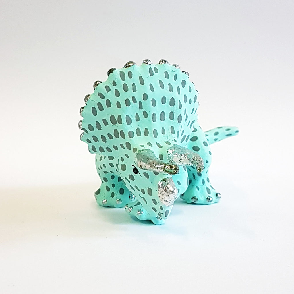Triceratops Ornament - Blue Bowl