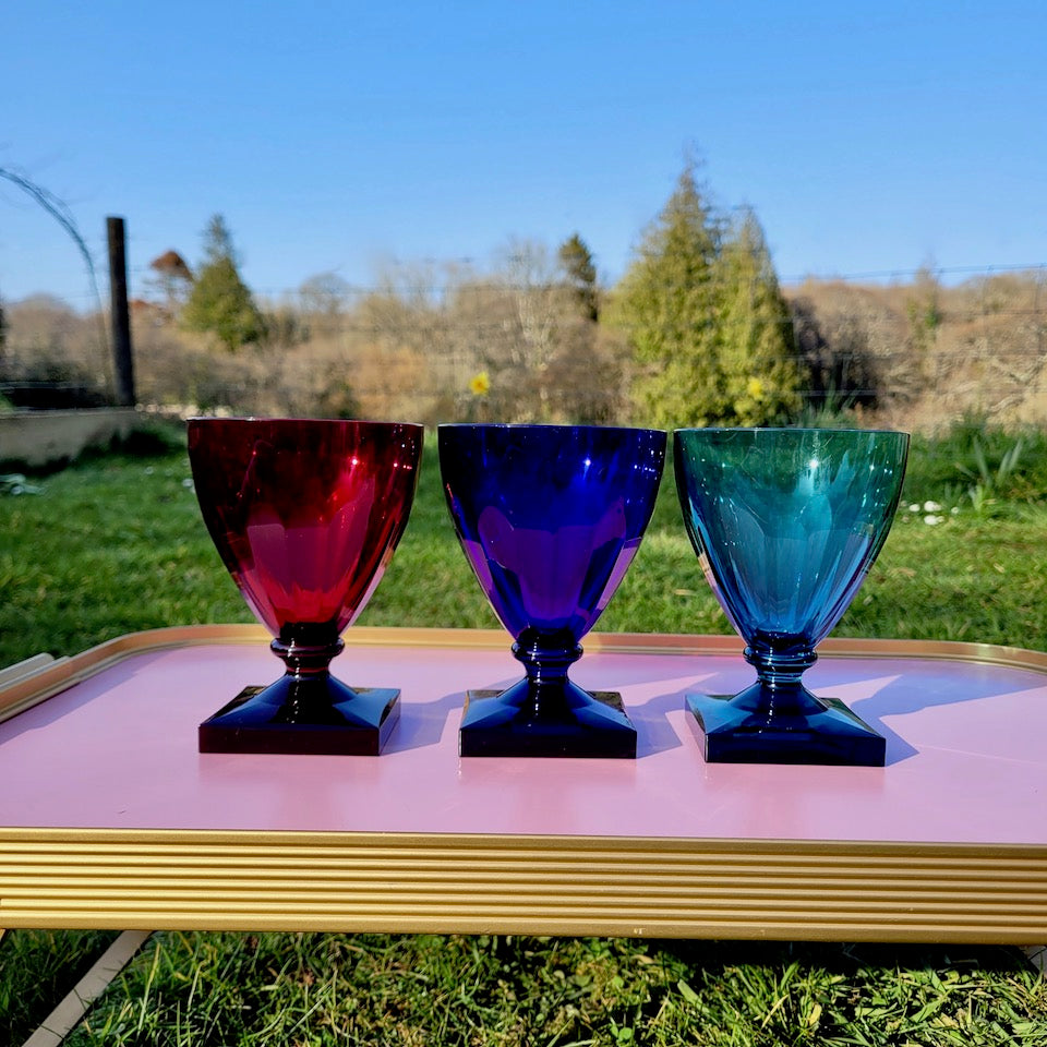 Set of Six Acrylic Goblets