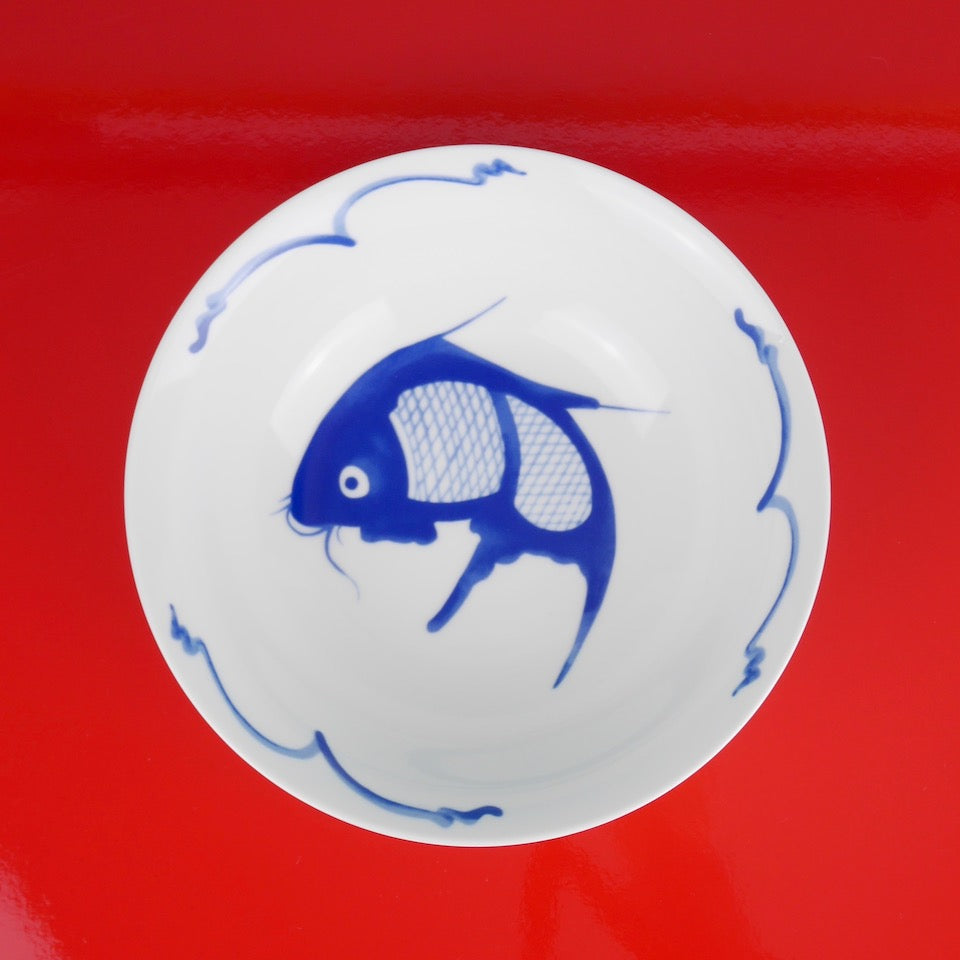 Fish Cereal Bowl - Blue Bowl