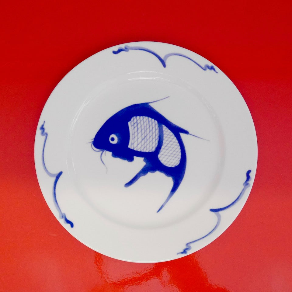 Fish Side Plate - Blue Bowl