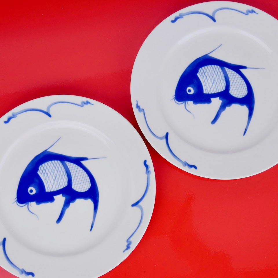 Fish Side Plate - Blue Bowl