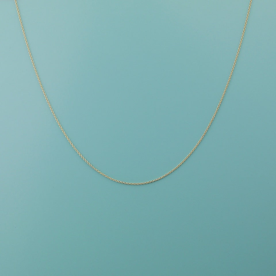 Gold Chain Necklace - Blue Bowl