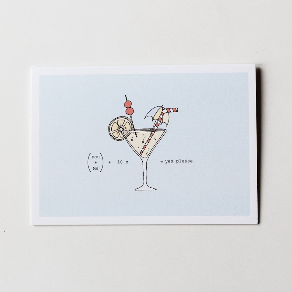 Cocktail Card - Blue Bowl