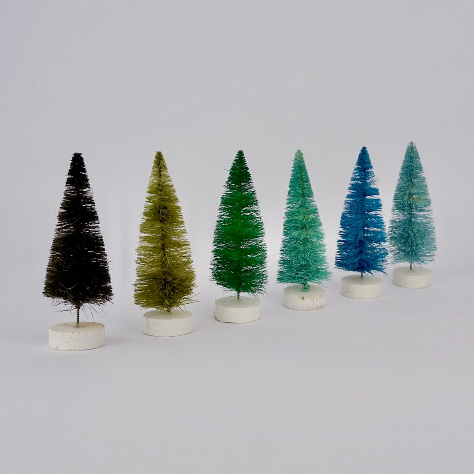 Multicoloured Christmas Trees - Blue Bowl