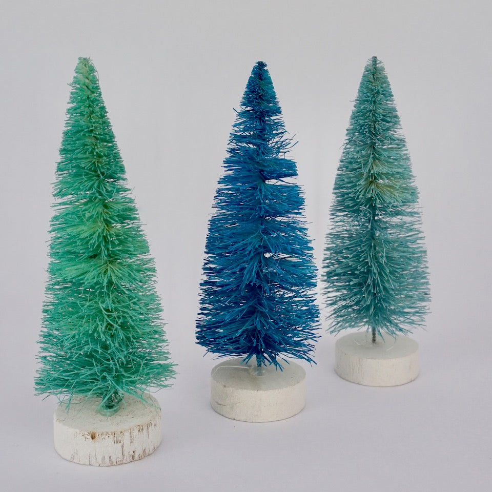 Multicoloured Christmas Trees - Blue Bowl