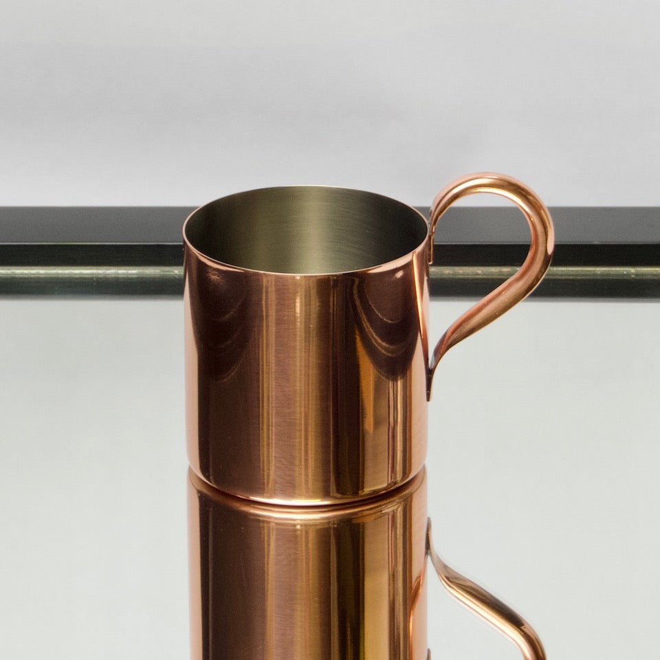 Copper Mug - Blue Bowl