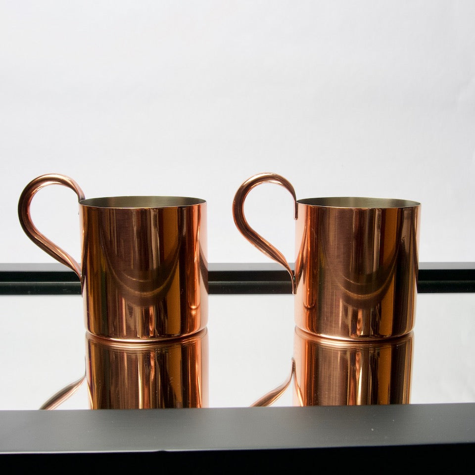 Copper Mug - Blue Bowl