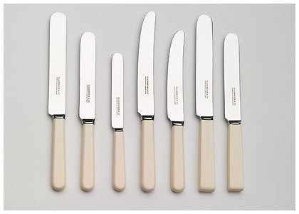 Bone Handled Knives - Blue Bowl