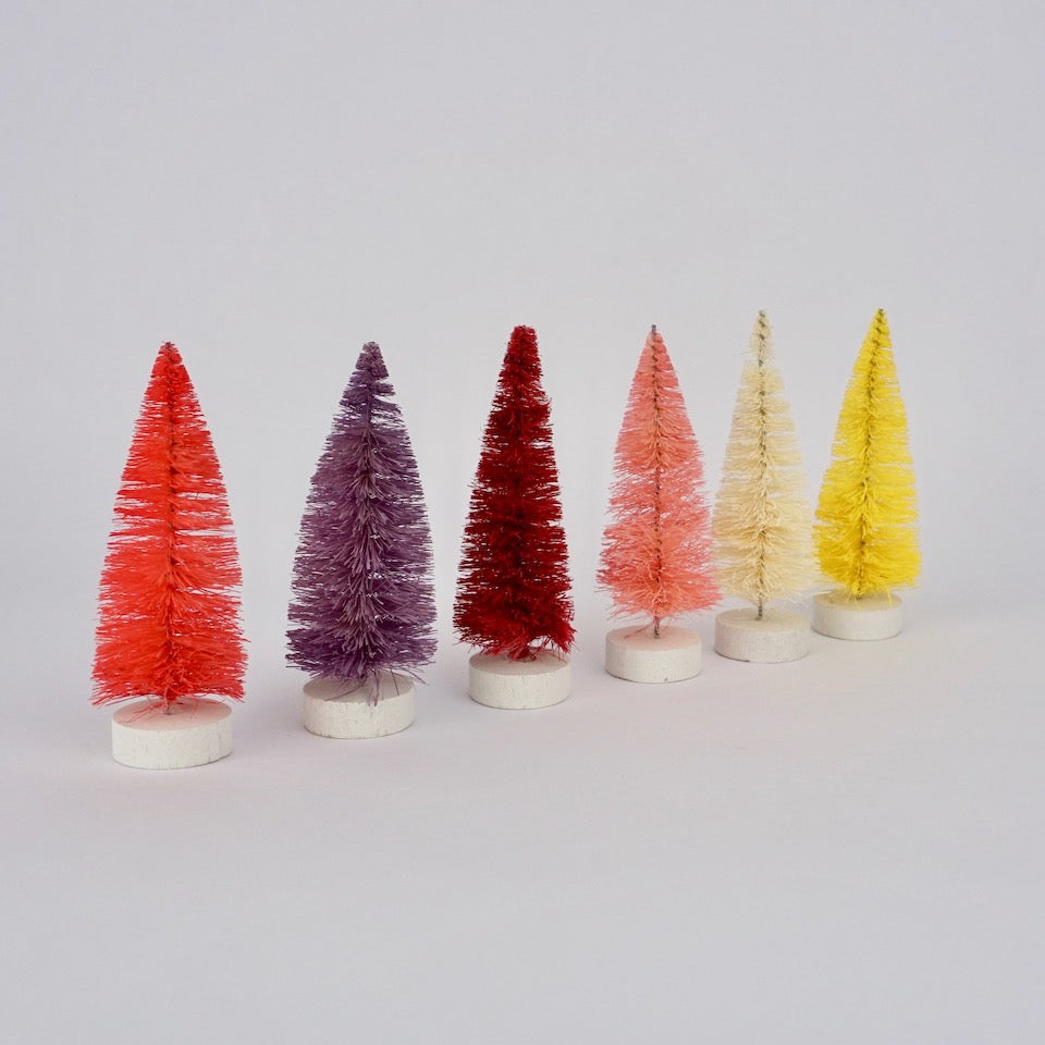 Multicoloured Christmas Trees - Blue Bowl