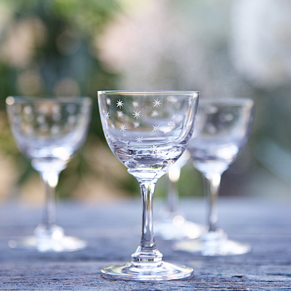 Digestif Glasses - Blue Bowl