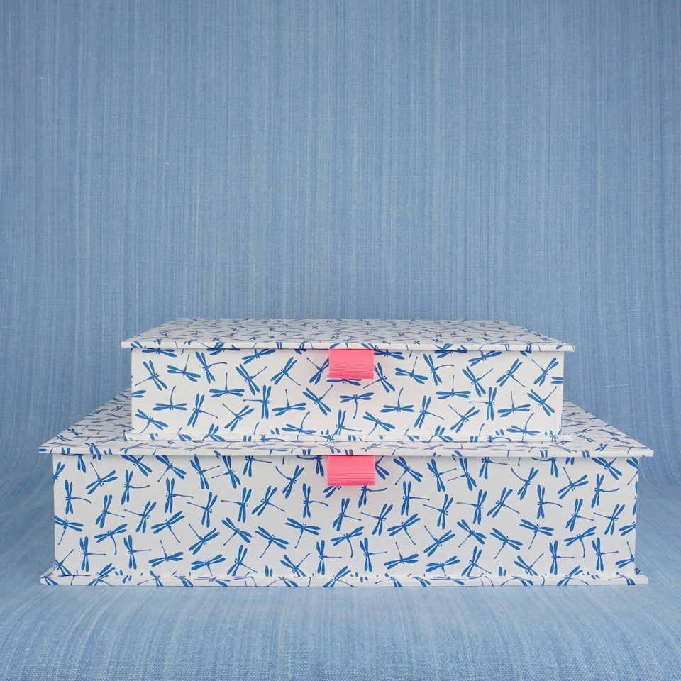 Dragonfly Box File - Blue Bowl
