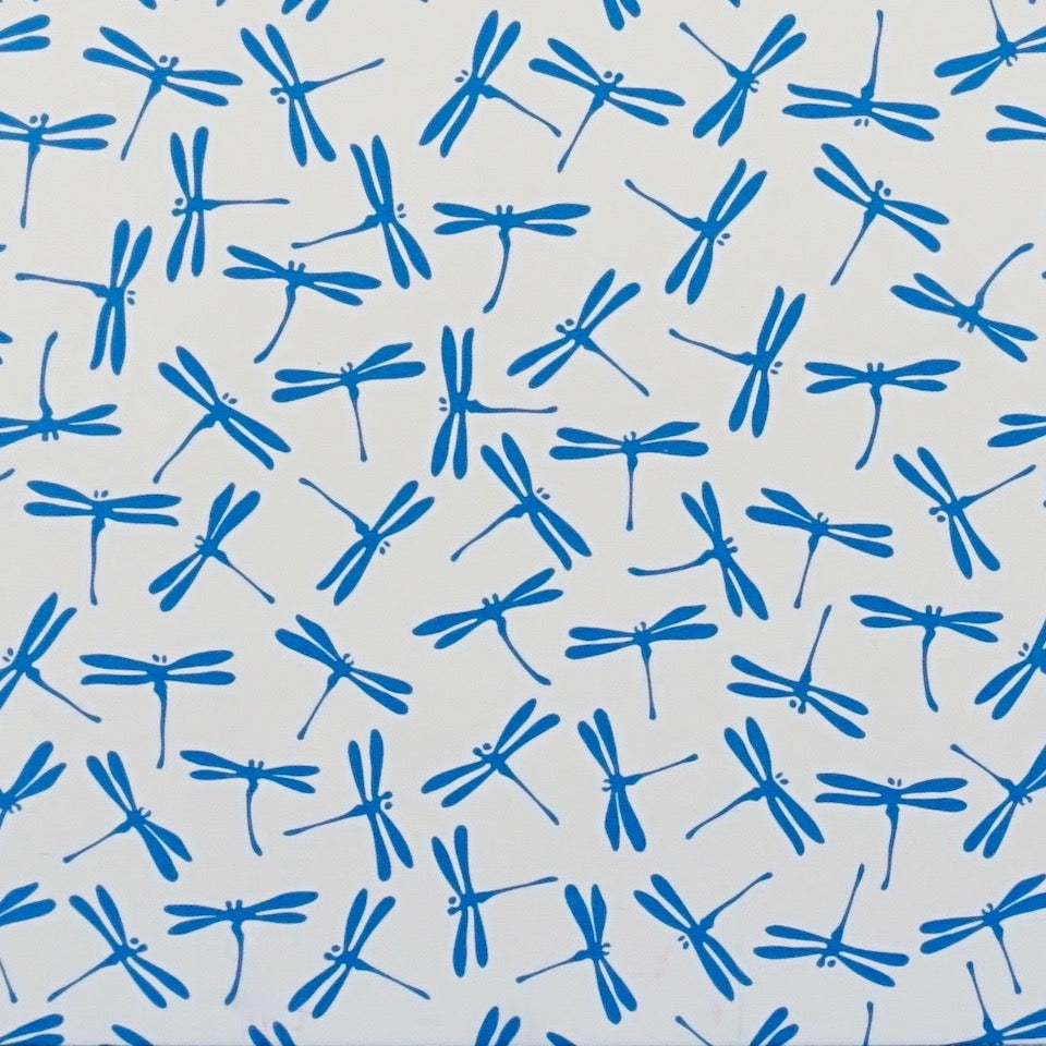 Dragonfly Wrapping Paper - Blue Bowl