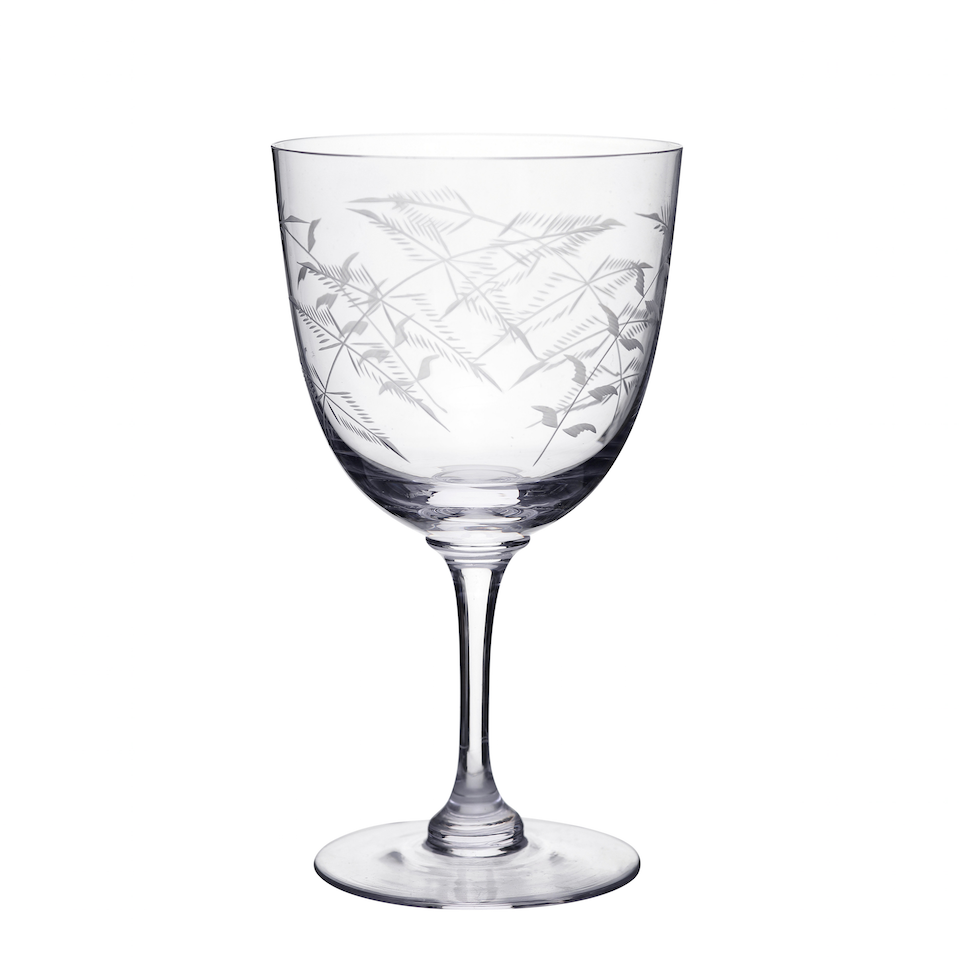 Wine Glasses - Blue Bowl