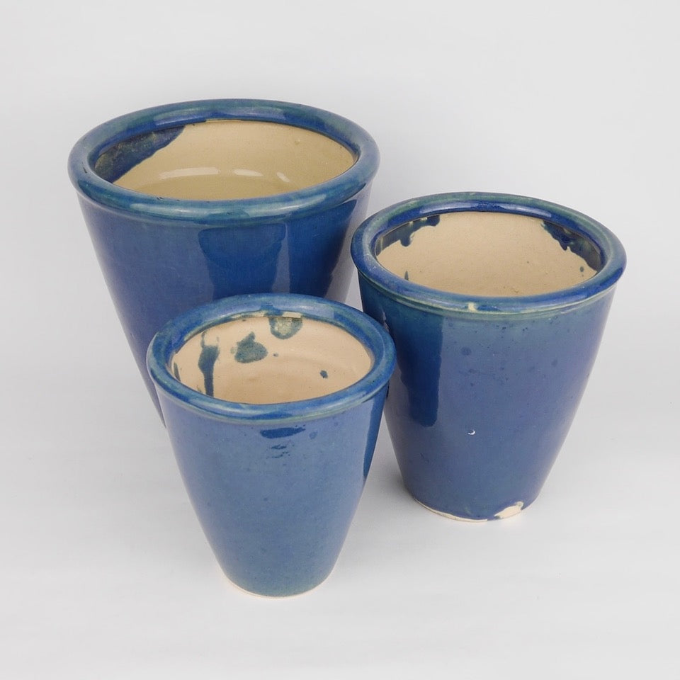 Set of Blue Cashpots - Blue Bowl