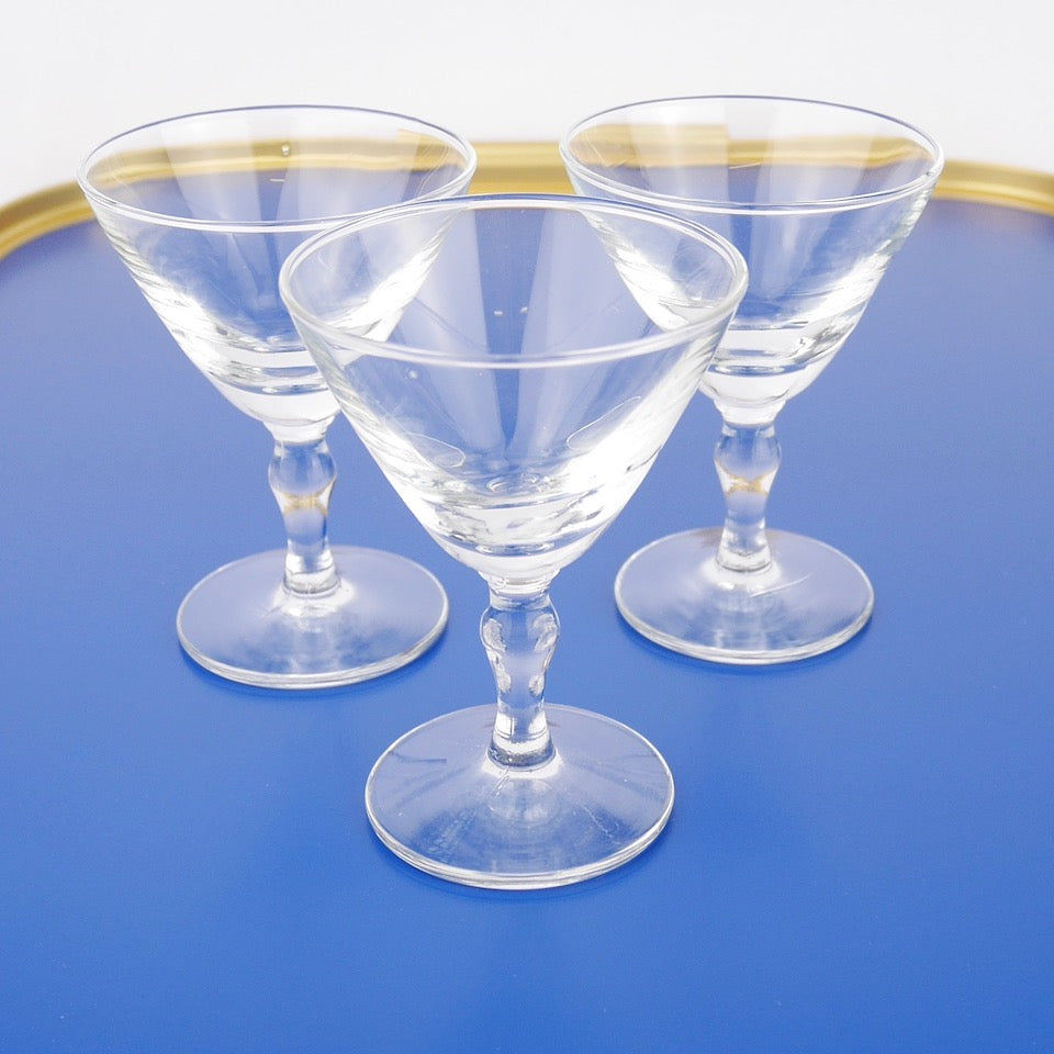 Liqueur Plain Glasses - Blue Bowl