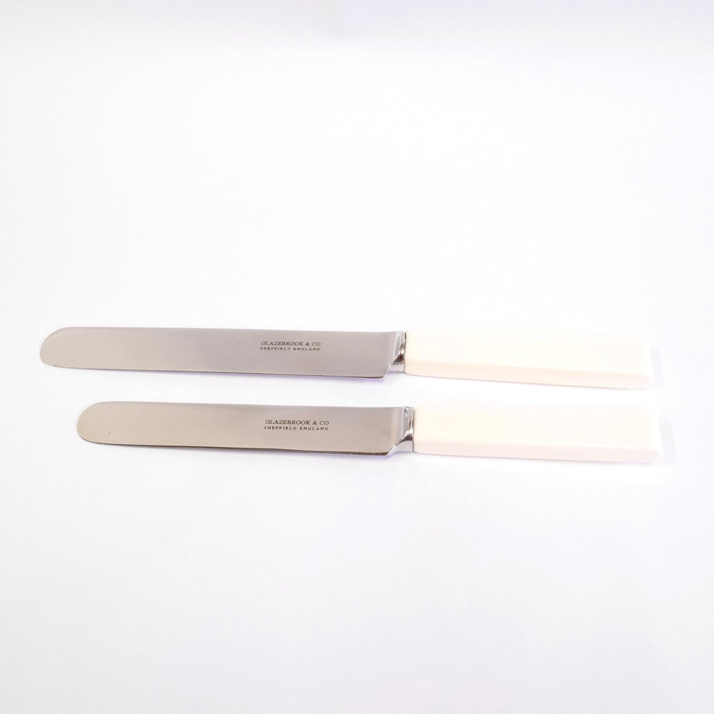 Bone Handled Knives - Blue Bowl
