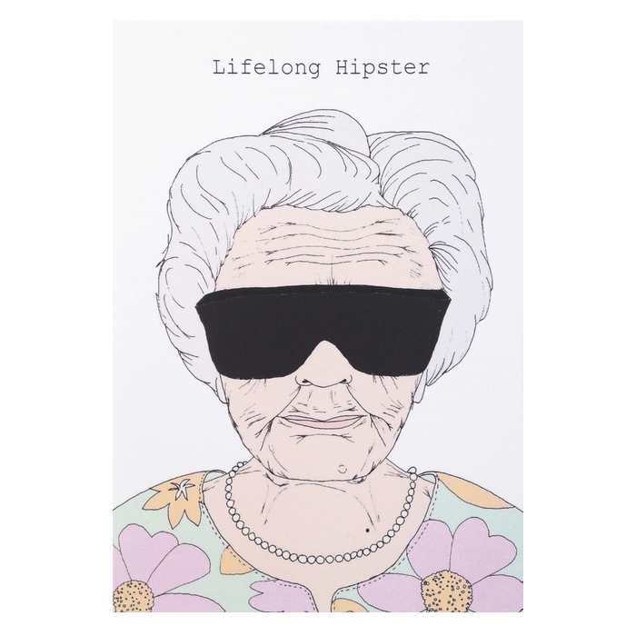 Lifelong Hipster Card - Blue Bowl