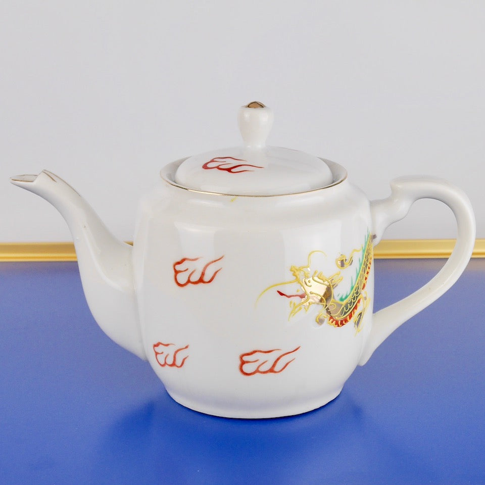 Lucky Dragon Tea Set - Blue Bowl