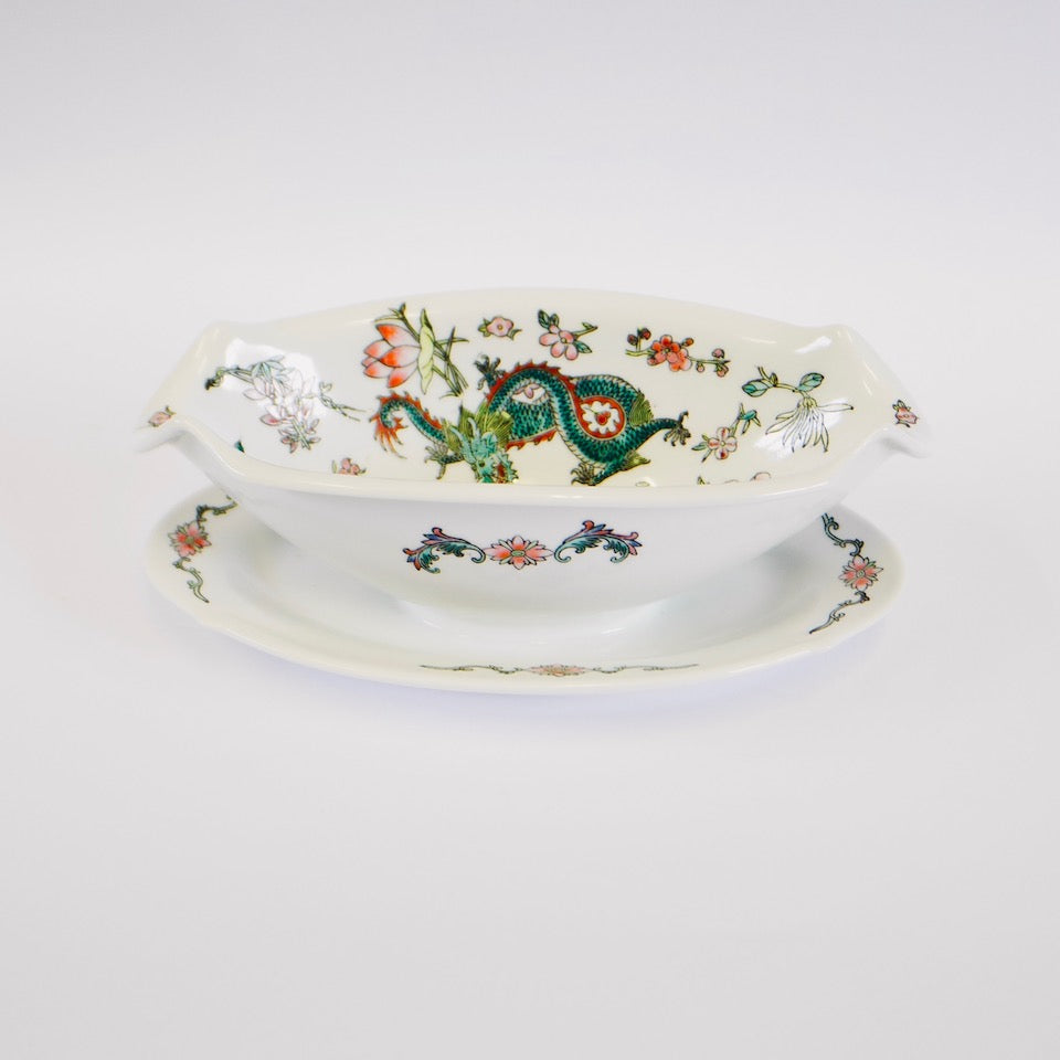 Double Happiness Serving Dish - Blue Bowl