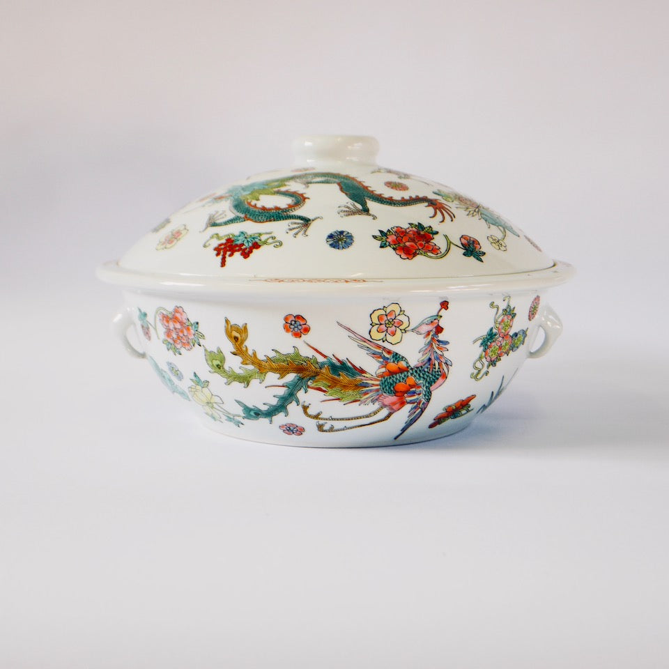 Double Happiness Serving Dish - Blue Bowl