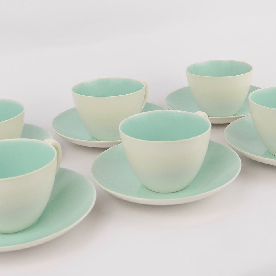 Vintage Tea Set - Blue Bowl