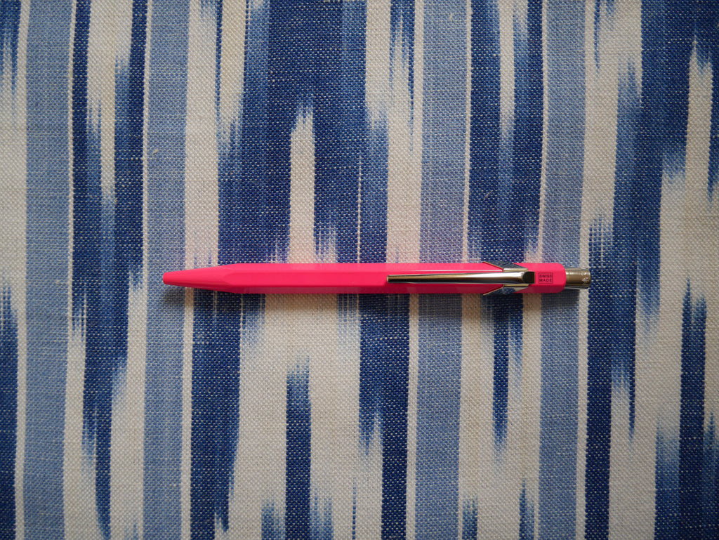 Fluro Metal Biro - Blue Bowl