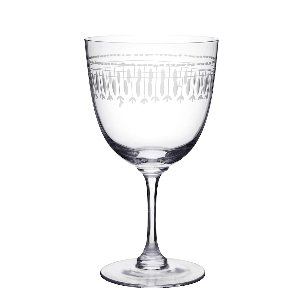 Wine Glasses - Blue Bowl