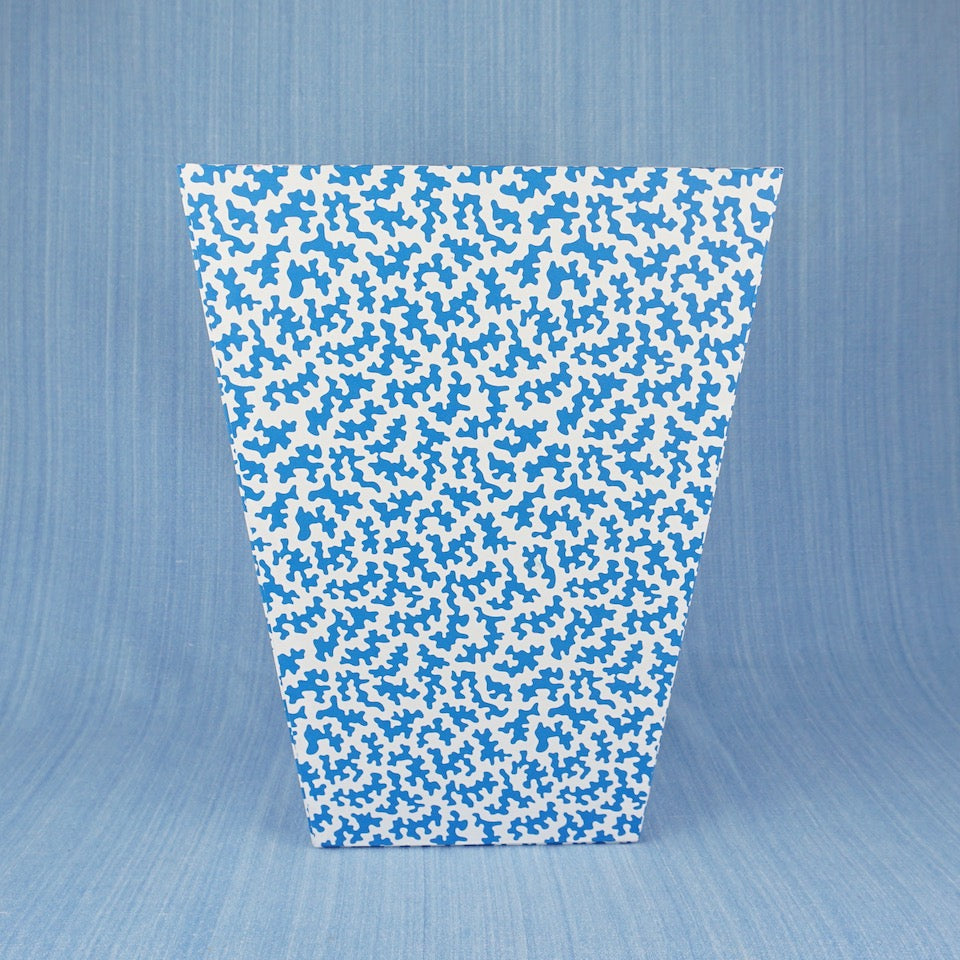 Squiggle Waste Paper Bin - Blue Bowl