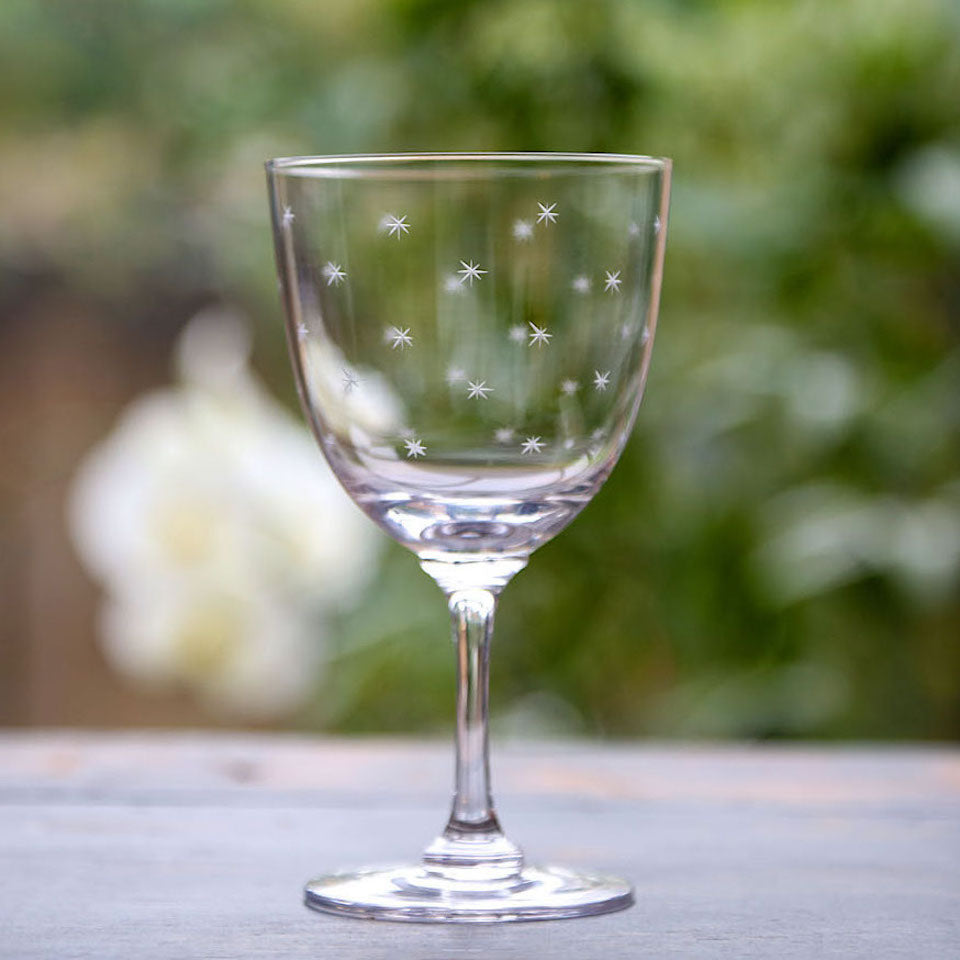 Wine Glasses - Blue Bowl